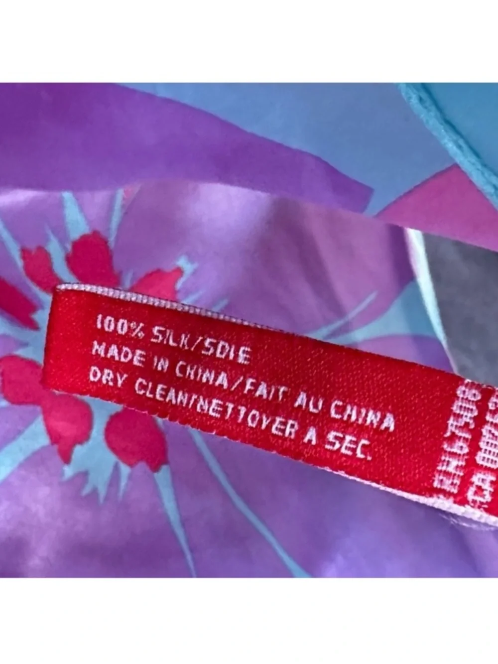 Silk Ann Klein scarf floral